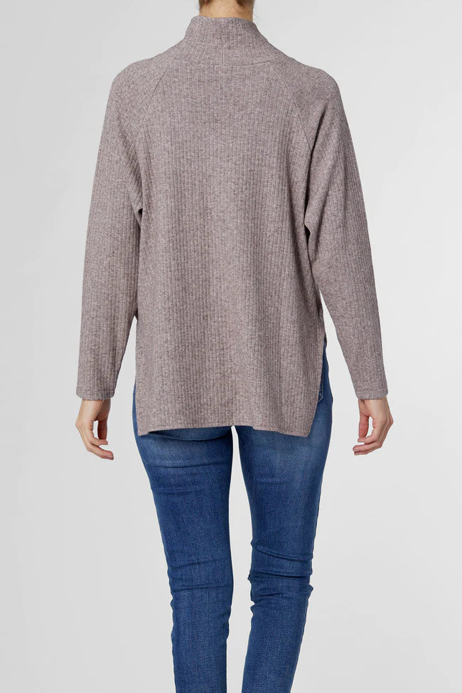 Teagan Mock Neck Sweater | newcondosarlington