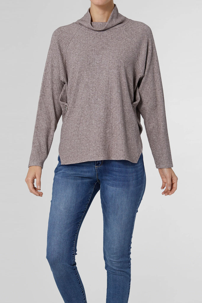 Teagan Mock Neck Sweater | newcondosarlington