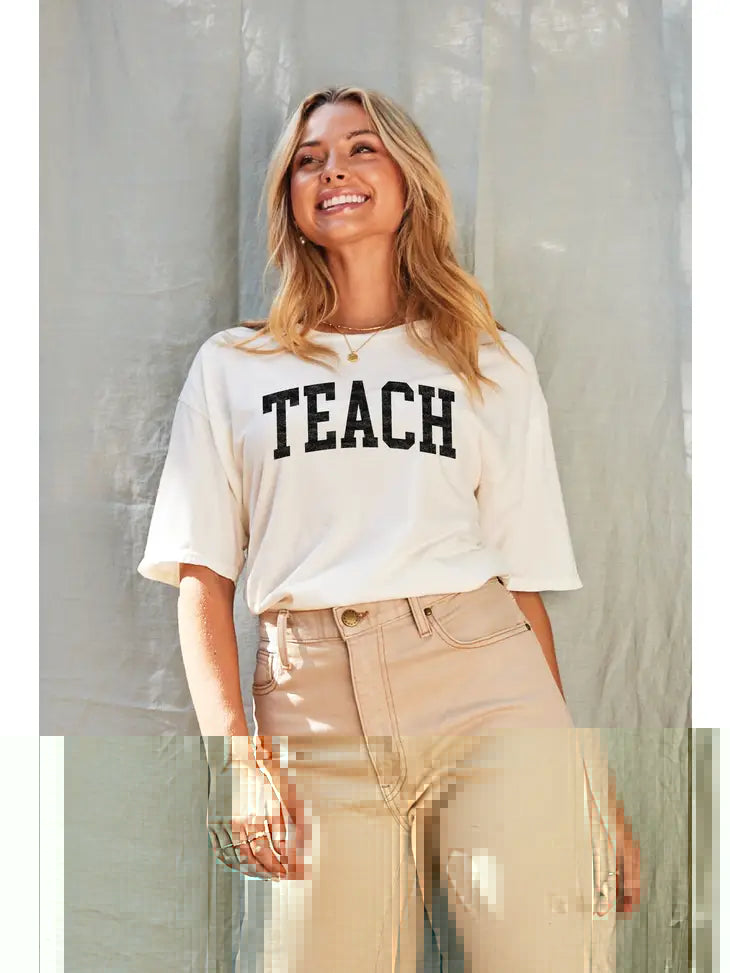 Teach Mineral Washed Graphic Top | newcondosarlington