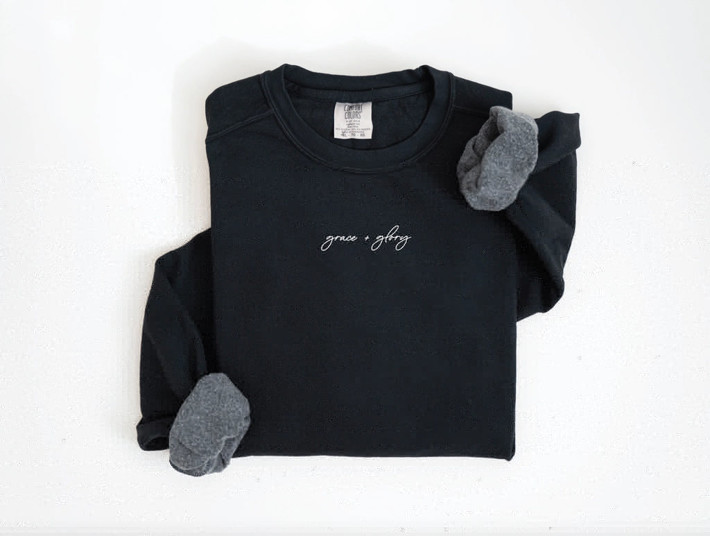 Grace + Glory Minimal Pullover Sweatshirt | newcondosarlington