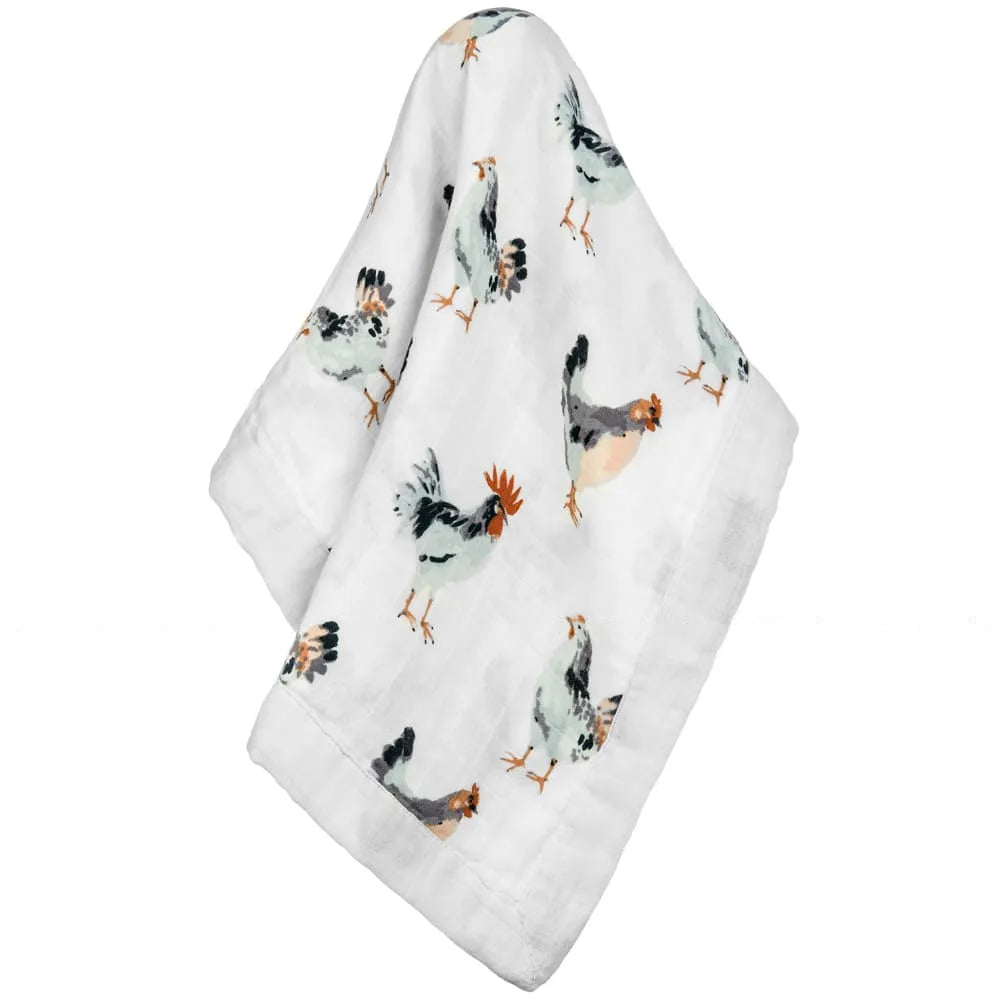 Chicken Mini Lovey Muslin Blanket | newcondosarlington