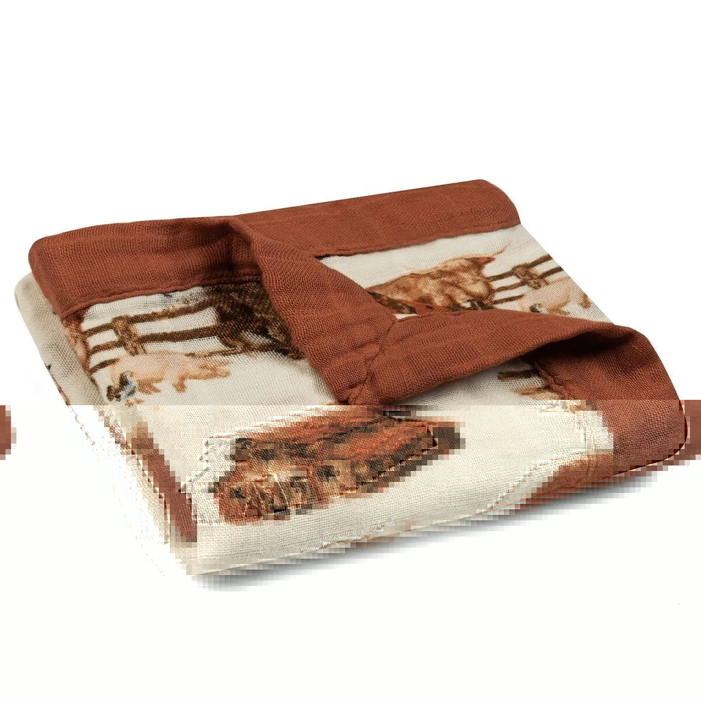 Homestead Mini Lovey Muslin Blanket | newcondosarlington