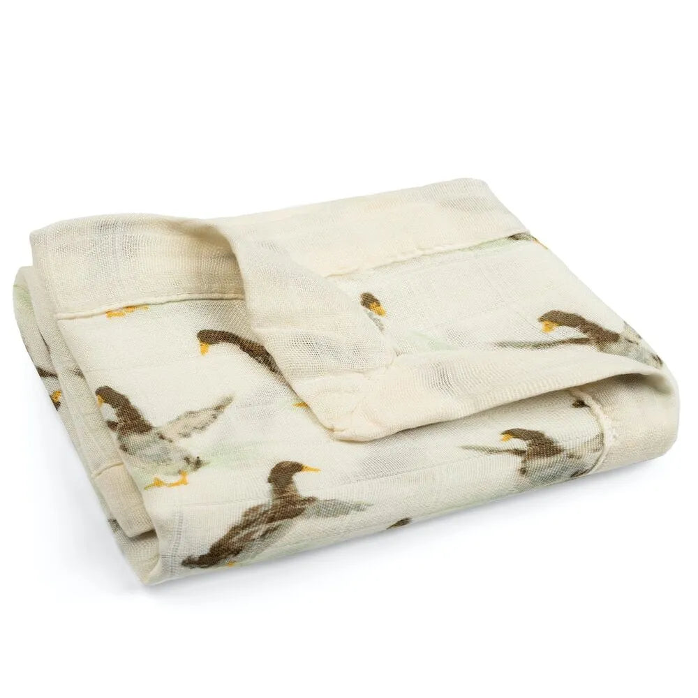 Milkbarn Duck Mini Muslin Security Blanket | newcondosarlington