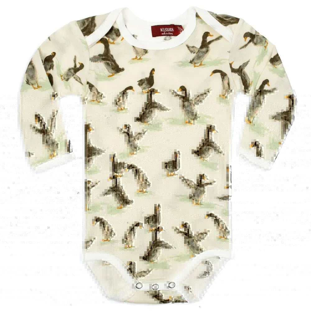 Duck Organic Cotton Long Sleeve One Piece | newcondosarlington