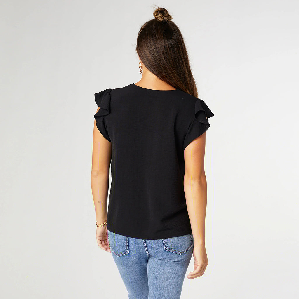 Daphne Flutter Sleeve Top | newcondosarlington