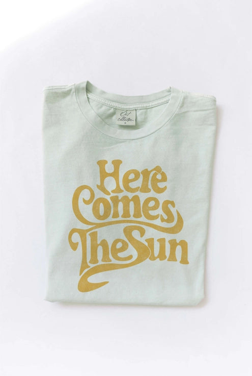 Here Comes the Sun Mineral Wash Graphic Tee | newcondosarlington