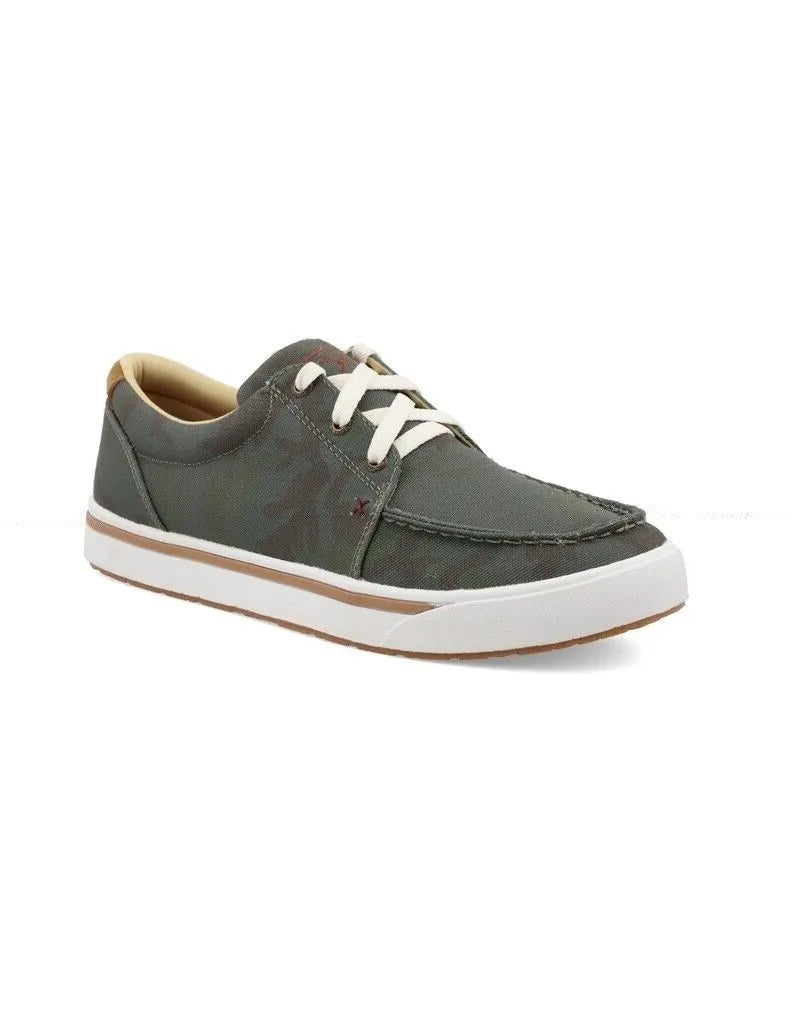 Twisted X Mens Green Camo Kicks Casual Shoes | newcondosarlington