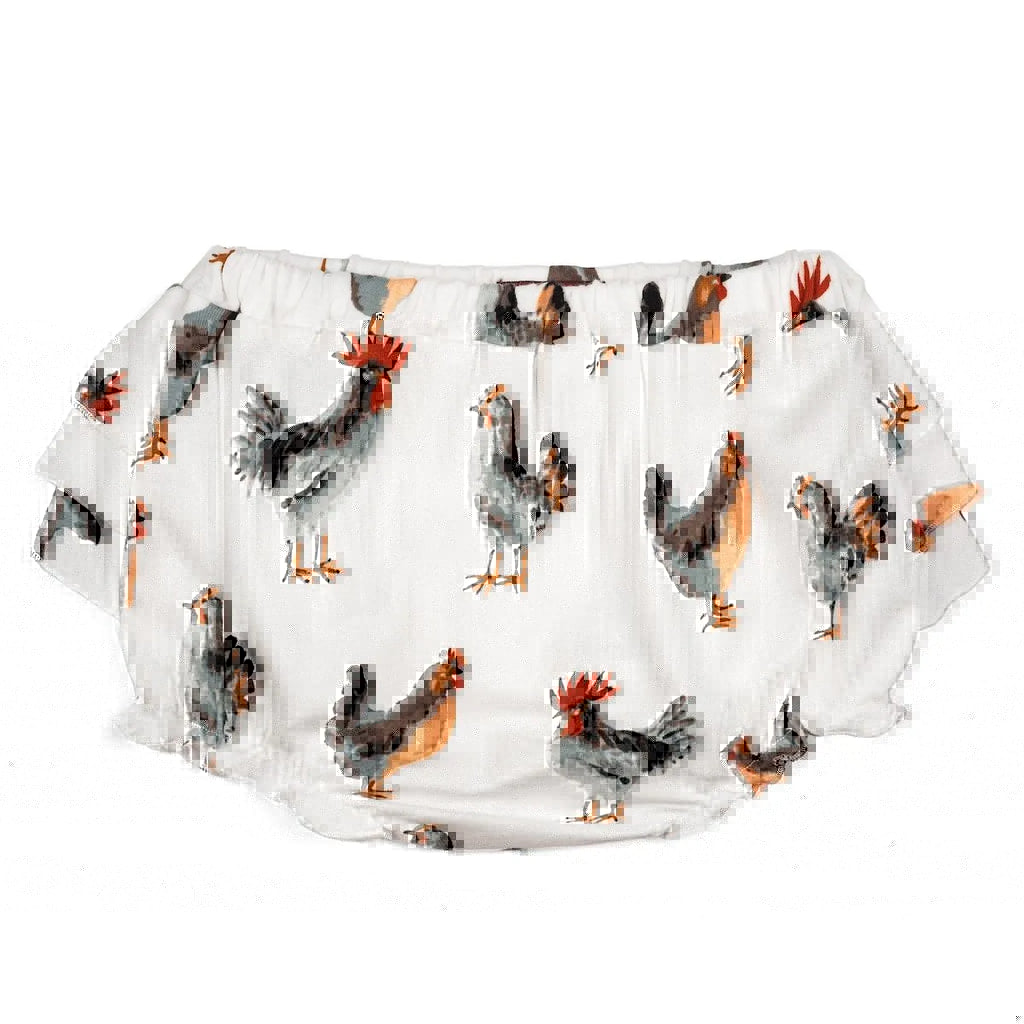 Chicken Print Ruffle Bloomers | newcondosarlington