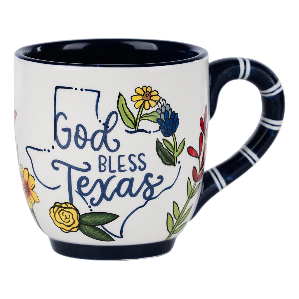 God Bless Texas Flower Mug | newcondosarlington