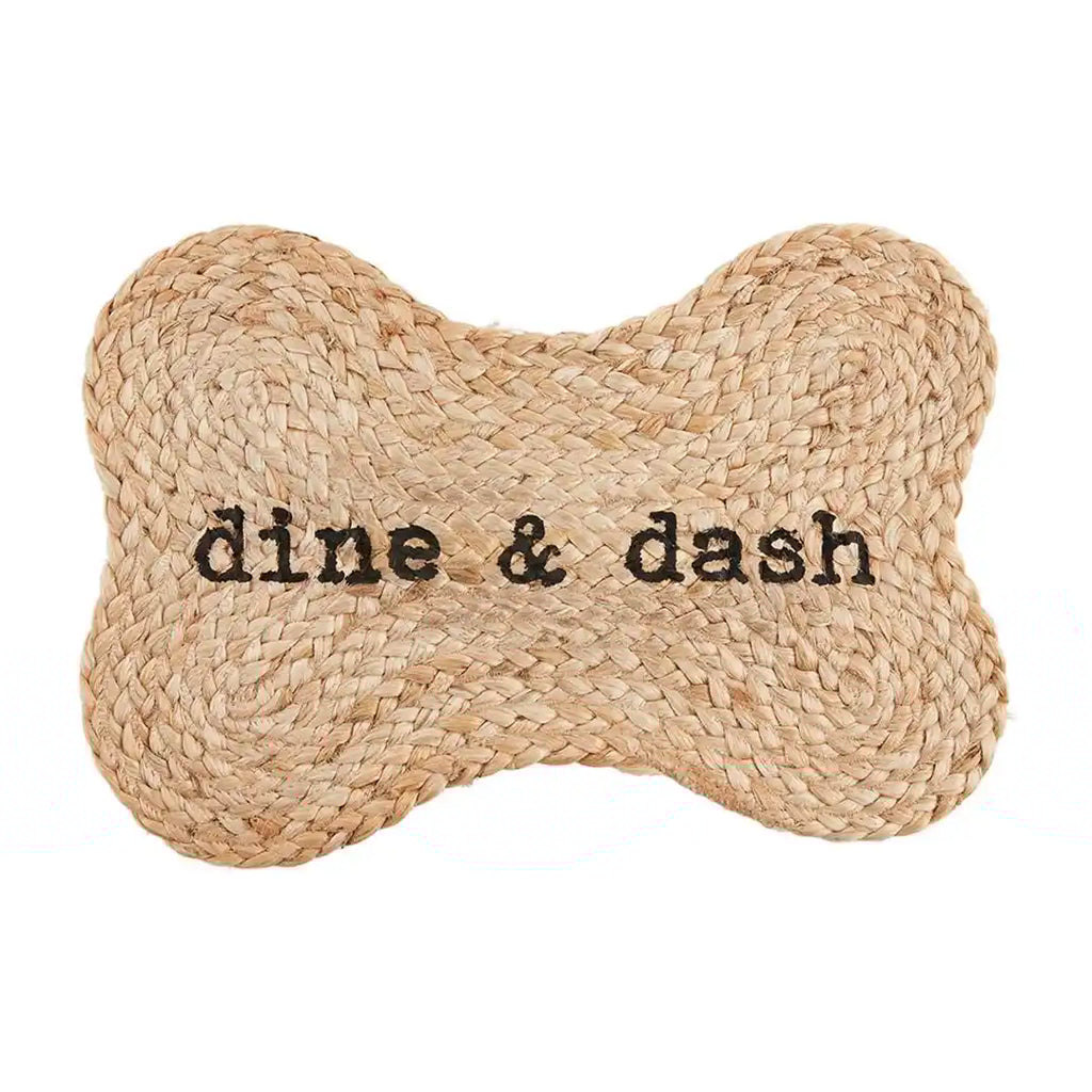 Mud Pie Jute Dog Bowl Mat | newcondosarlington