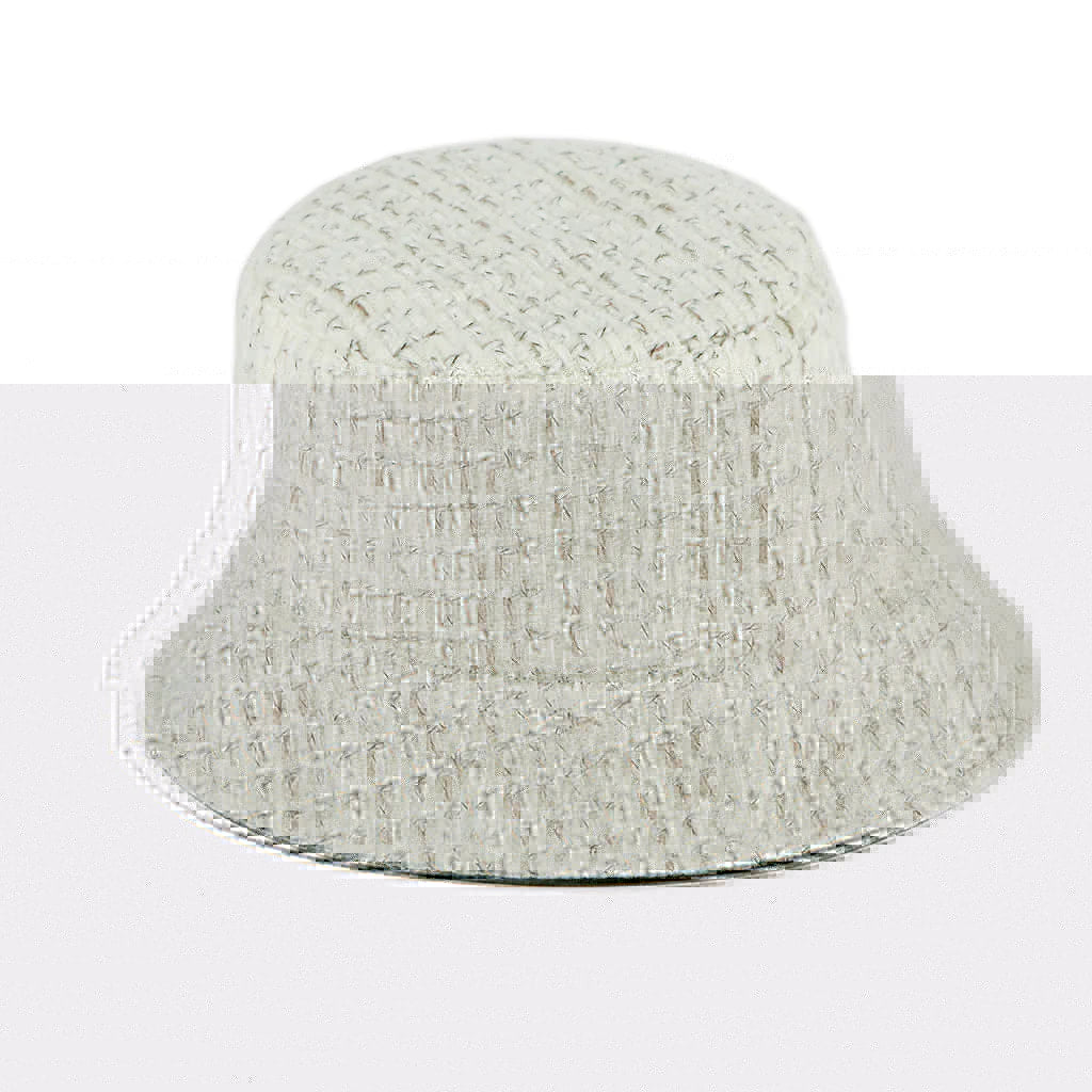 Tweed Leather Reversible Bucket Hat | newcondosarlington