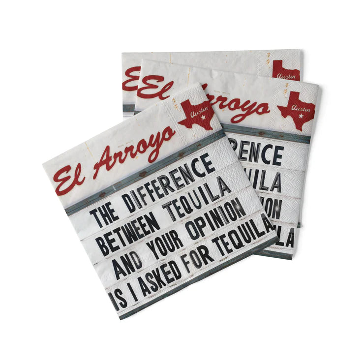 El Arroyo Tequila Opinion Napkins | newcondosarlington