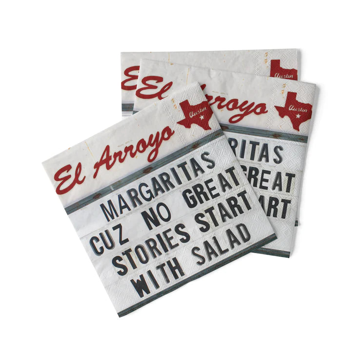 El Arroyo Salad Stories Napkins | newcondosarlington