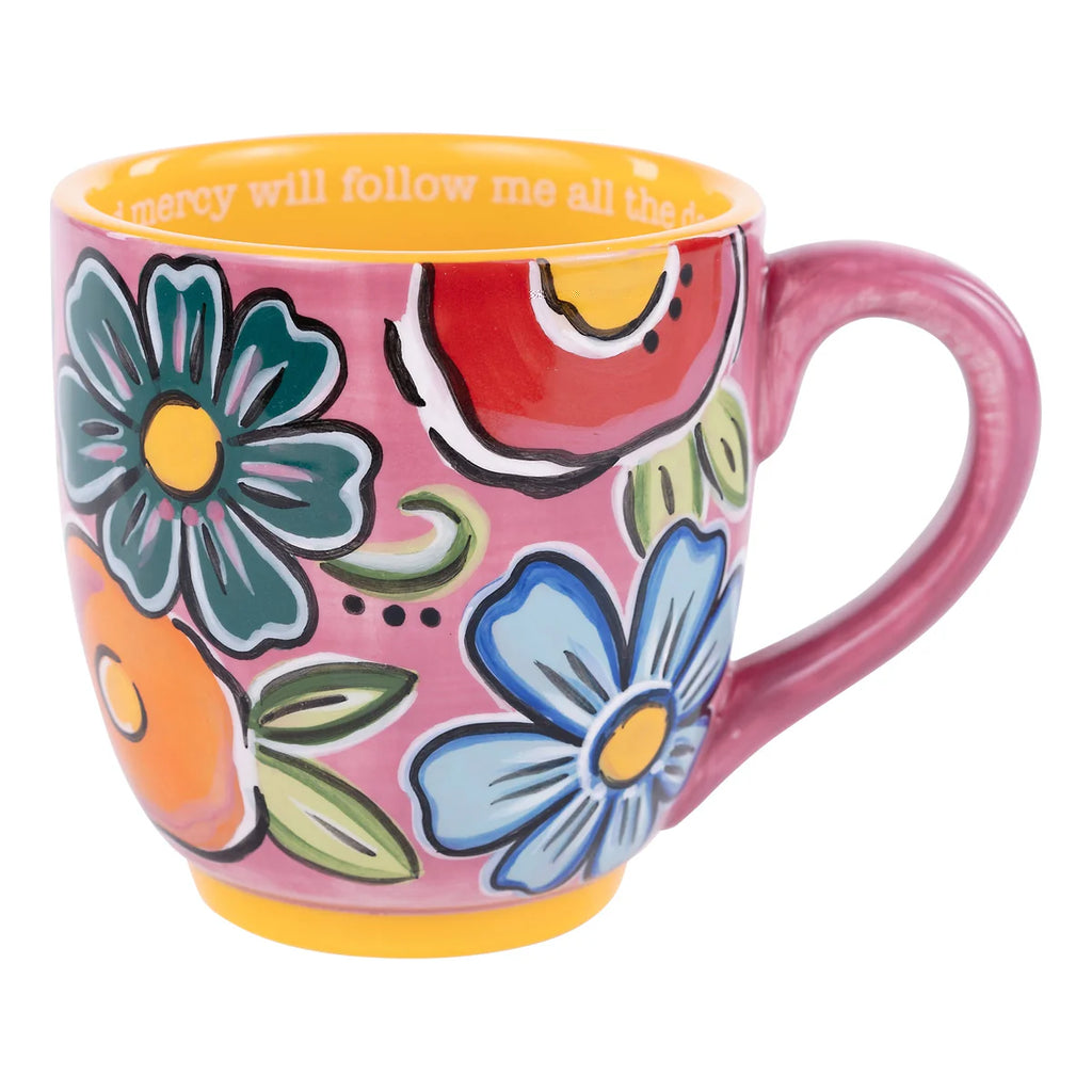 Goodness Mercy Floral Mug | newcondosarlington